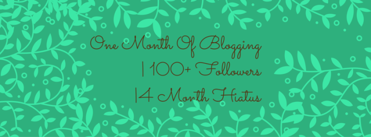One Month Blogging